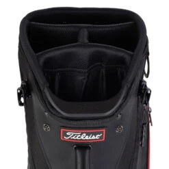 Titleist Jet Black Premium Golf Stand Bag -Golf Sporting Goods Store 2020jetblackpremiumstandbagblackred4