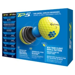 TaylorMade TP5 Golf Balls -Golf Sporting Goods Store 2021tp5ballsyellow3