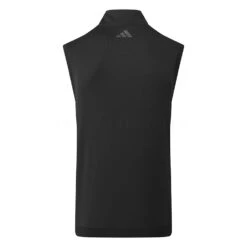 Adidas Elevated 1/4 Zip Golf Vest -Golf Sporting Goods Store Adidas Elevated 1 4 Zip Golf Vest Black IB4542 Back