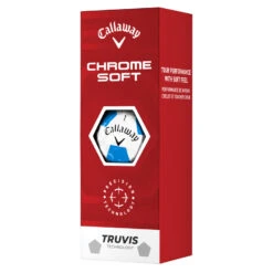 Callaway Chrome Soft Truvis Golf Balls -Golf Sporting Goods Store Callaway 2022 Chrome Soft Truvis Golf Balls White Blue Yellow 4