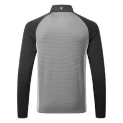 Callaway Blocked Ottoman Fleece 1/4 Zip Golf Sweater -Golf Sporting Goods Store Callaway AW21 Blocked Ottoman Fleece 1 4 Zip Sweater CGKFB0S3 039 Code SWCAL067 M Quiet Shade Back