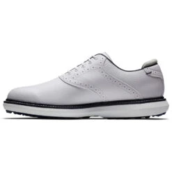 FootJoy FJ Traditions Spikeless 57927 Golf Shoes -Golf Sporting Goods Store FootJoy FJ Traditions Spikeless Shoes White Navy 4