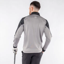 Galvin Green Daxton Insula Golf Pullover -Golf Sporting Goods Store Galvin Green AW22 DAXTON G124270 SHARKSKIN BLACK WHITE model 3