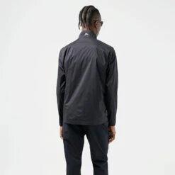 J.Lindeberg Ash Light Packable Golf Wind Jacket -Golf Sporting Goods Store J.Lindeberg SS22 Ash Light Packable Golf Jacket GMOW05618 9999 Code WTLIN024 M Black White Model 3