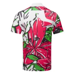 J.Lindeberg Tour Collection KV Golf Polo Shirt 5 J.Lindeberg Tour Collection KV Golf Polo Shirt -Golf Sporting Goods Store J.Lindeberg SS23 KV Golf Polo GMJT08555 Q113 Azalea Back