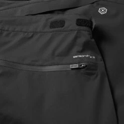 Ping Sensor Dry 2.5 Waterproof Golf Pants -Golf Sporting Goods Store Ping AW22 Sensory Dry 2.5 Graphene Waterproof Pants Black P03491 WPPIN016 33 Leg Detail