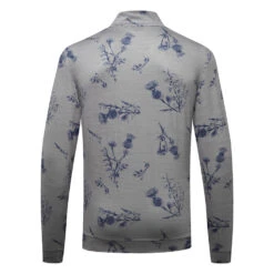 Puma Cloudspun Lowlands 1/4 Zip Golf Popover -Golf Sporting Goods Store Puma Cloudspun Lowlands 1 4 Zip Golf Popover Quiet Shade Heather 537067 02 SWPUM258 Back