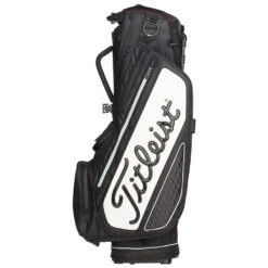 Titleist Tour Series Premium StaDry Golf Stand Bag -Golf Sporting Goods Store Titleist 2022 Tour Series Premium Stand StaDry Bag Black White5