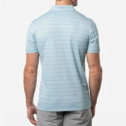 TravisMathew Tahoe Golf Polo Shirt -Golf Sporting Goods Store Travis Mathew SS21 Tahoe Polo Shirt 1MW154 Code SHTRA034 M Heather Delphinium Model 3