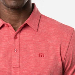 TravisMathew The Heater Golf Polo Shirt Black -Golf Sporting Goods Store Travis Mathew SS21 The Heater Golf Polo Shirt 1MW395 Code SHTRA039 M Heather Scooter model 2