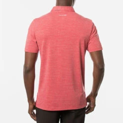 TravisMathew The Heater Golf Polo Shirt Black -Golf Sporting Goods Store Travis Mathew SS21 The Heater Golf Polo Shirt 1MW395 Code SHTRA039 M Heather Scooter model 3