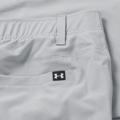 Under Armour Drive Slim Taper Golf Pants -Golf Sporting Goods Store Under Armour AW22 Drive Slim Taper Steel Halo Gray Pant 1364410 036 Code TRUND065 34 W 32 Leg Detail