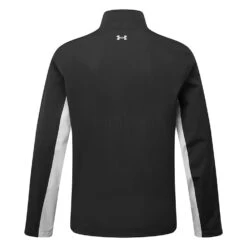 Under Armour Storm Proof 2.0 Waterproof Golf Jacket -Golf Sporting Goods Store Under Armour AW22 Stormproof 2.0 Waterproof Jacket 1371596 001 WJUND013 Black Mod Gray Mod Gray back