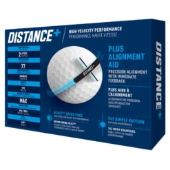 TaylorMade Distance Plus Golf Balls -Golf Sporting Goods Store distanceplusballswhite3