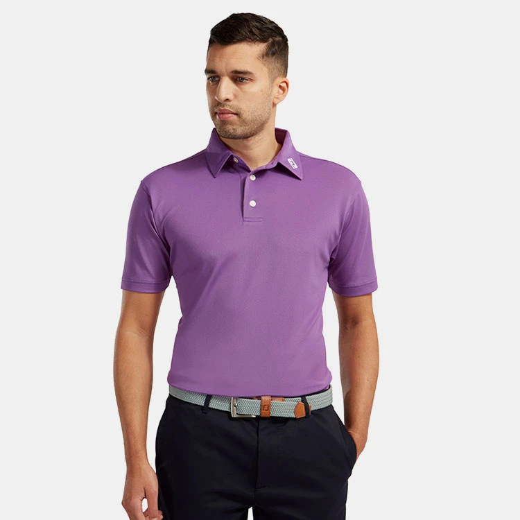 FootJoy Stretch Pique Solid Golf Polo Shirt 4 FootJoy Stretch Pique Solid Golf Polo Shirt - Image 4
