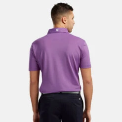 FootJoy Stretch Pique Solid Golf Polo Shirt 11 FootJoy Stretch Pique Solid Golf Polo Shirt -Golf Sporting Goods Store footjoy pique ss shirt ath 91820 purple Model 3