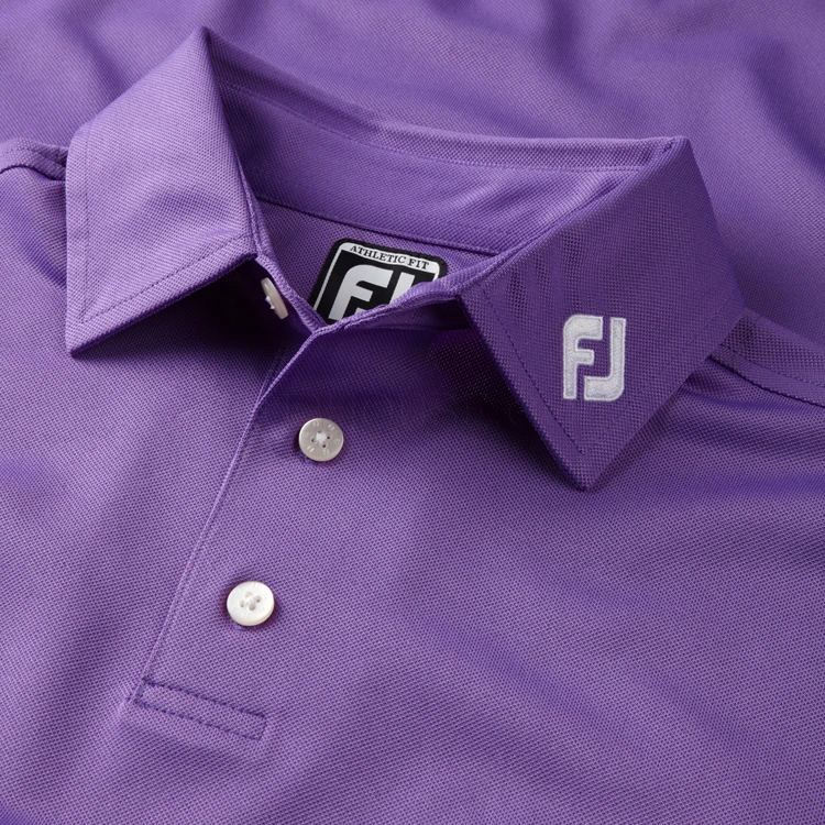 FootJoy Stretch Pique Solid Golf Polo Shirt 2 FootJoy Stretch Pique Solid Golf Polo Shirt - Image 2