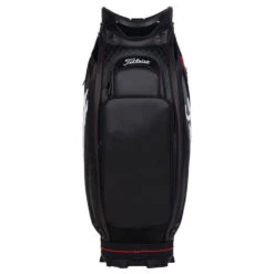 Titleist Jet Black Golf Tour Staff Bag 8 Titleist Jet Black Golf Tour Staff Bag -Golf Sporting Goods Store jetblackstafftourbagblackred3